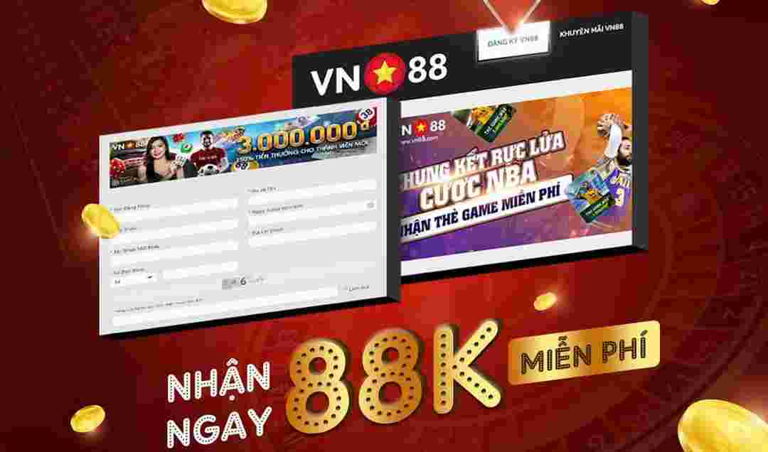 Tham gia đăng ký VN88 nhận ngay 88k miễn phí